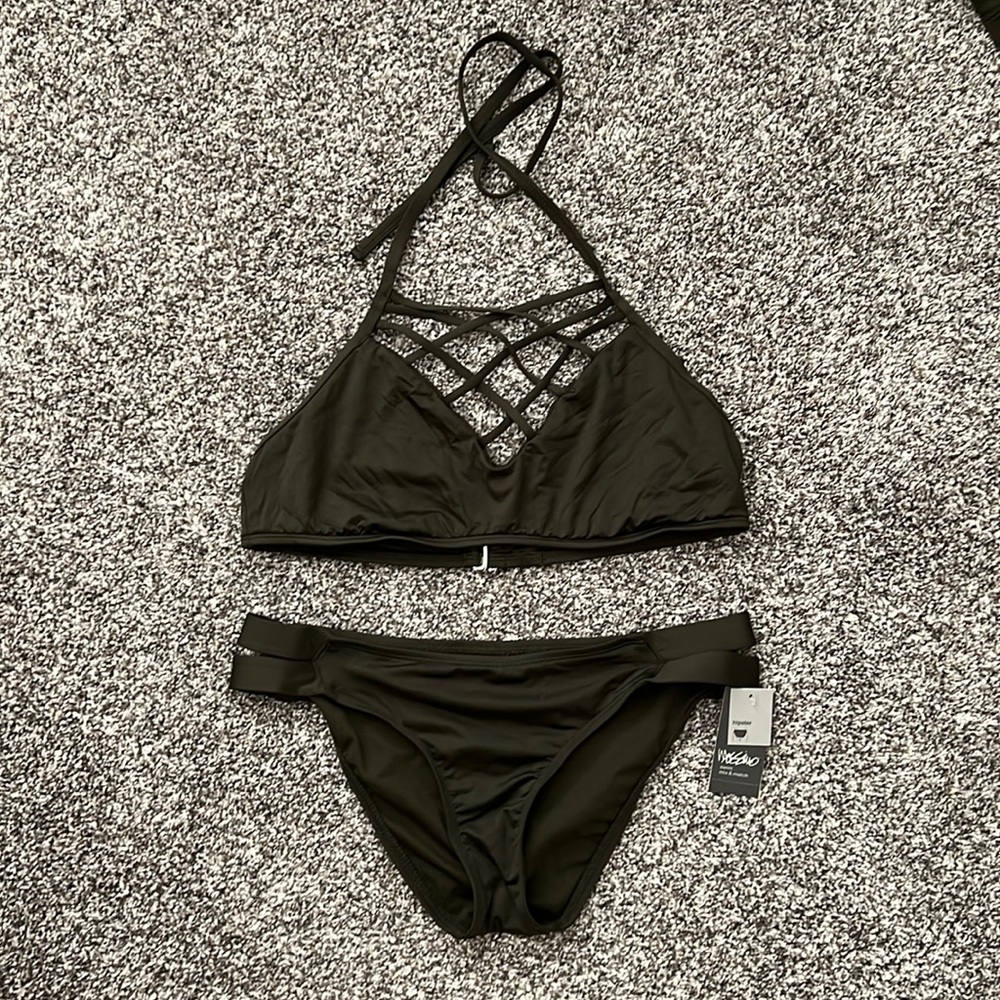 Dark green swimsuit
